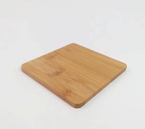 Sous-verre carré en bambou naturel pour boissons, lot de 40 pièces pour gravure au laser, maison, bureau, vente en gros aux États-Unis en stock - Product Image 3