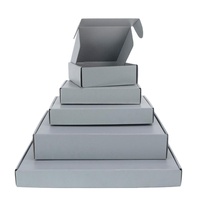 Vente en gros Fabrication en Chine Logo personnalisé Emballage ondulé gris pour cosmétiques de bonbons Facteur Carton d'expédition en boîte