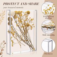 Kotak Display Shadow akrilik bening DIY 5x7 ", rak Display untuk Hari Valentine bingkai foto pernikahan tampilan bunga kering