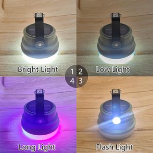 Linterna solar LED de alta capacidad de lujo Lámpara de supervivencia de material ABS para acampar al aire libre Glamping IP65 Blanco Azul Verde - Product Image 4