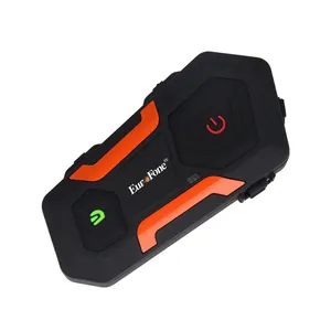 Intercom 10 tay đua BT Mũ bảo hiểm motocicleta Walkie-Talkie IP67 không thấm nước xe máy xe trượt tuyết headphone nhóm thông tin liên lạc