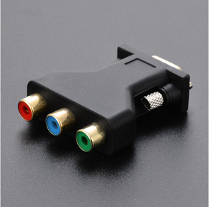 Convertidor de conector VGA a RCA Macho VGA a <span class=keywords><strong>3</strong></span> RCA RGB Video Hembra a HD Video componente de estilo VGA de 15 pines - Product Image 1