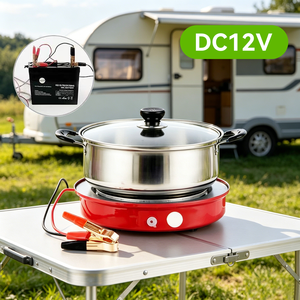 เตาแม่เหล็กไฟฟ้าสำหรับยานยนต์ 12V 24V DC ประสิทธิภาพสูง สำหรับผลิตภัณฑ์ที่เกี่ยวข้องกับพลังงานแสงอาทิตย์ เตาพลังงานแสงอาทิตย์ประหยัดพลังงานสำหรับรถบรรทุกและการตั้งแคมป์ - Product Image 1