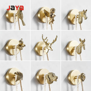 JAYA Meilleure Vente Laiton Salle <span class=keywords><strong>De</strong></span> Bains <span class=keywords><strong>Cuisine</strong></span> Intérieure Couloir Vêtements Tentures Murales Rangée Crochets Adhésifs - Product Image 1