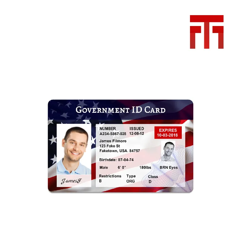PVC Identification Card Employee Student ID Card para Impressora Campus Student ID Card para Biblioteca e Cantina