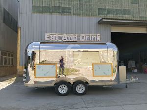 2025 haut de gamme cuisine complète rue camion de nourriture restauration rapide <span class=keywords><strong>Van</strong></span> Hot Dog café nourriture remorque - Product Image 2