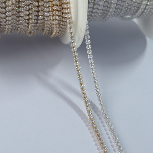 Catena Tennis Vintage in <span class=keywords><strong>Oro</strong></span> 14K con Zircone Ovale Trasparente a 4 Griffe per Creazione di Gioielli Fai-da-Te, Collane e Bracciali da Donna - Product Image 4