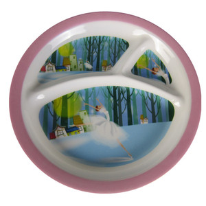 Vassoio per Pasti in Melamina Resistente e Sicuro per Bambini, Piatto Diviso in 3 Sezioni per Bambini - Product Image 4