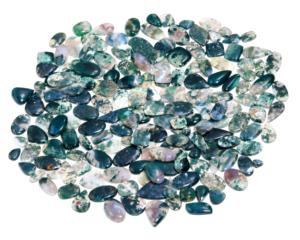 Natural Rainbow Moss Agate Cabochon Gemstone Loose <b>Stone</b> Moss Inclusions Jewelry Making Wholesale Featuring Color Play High - Product Image 2