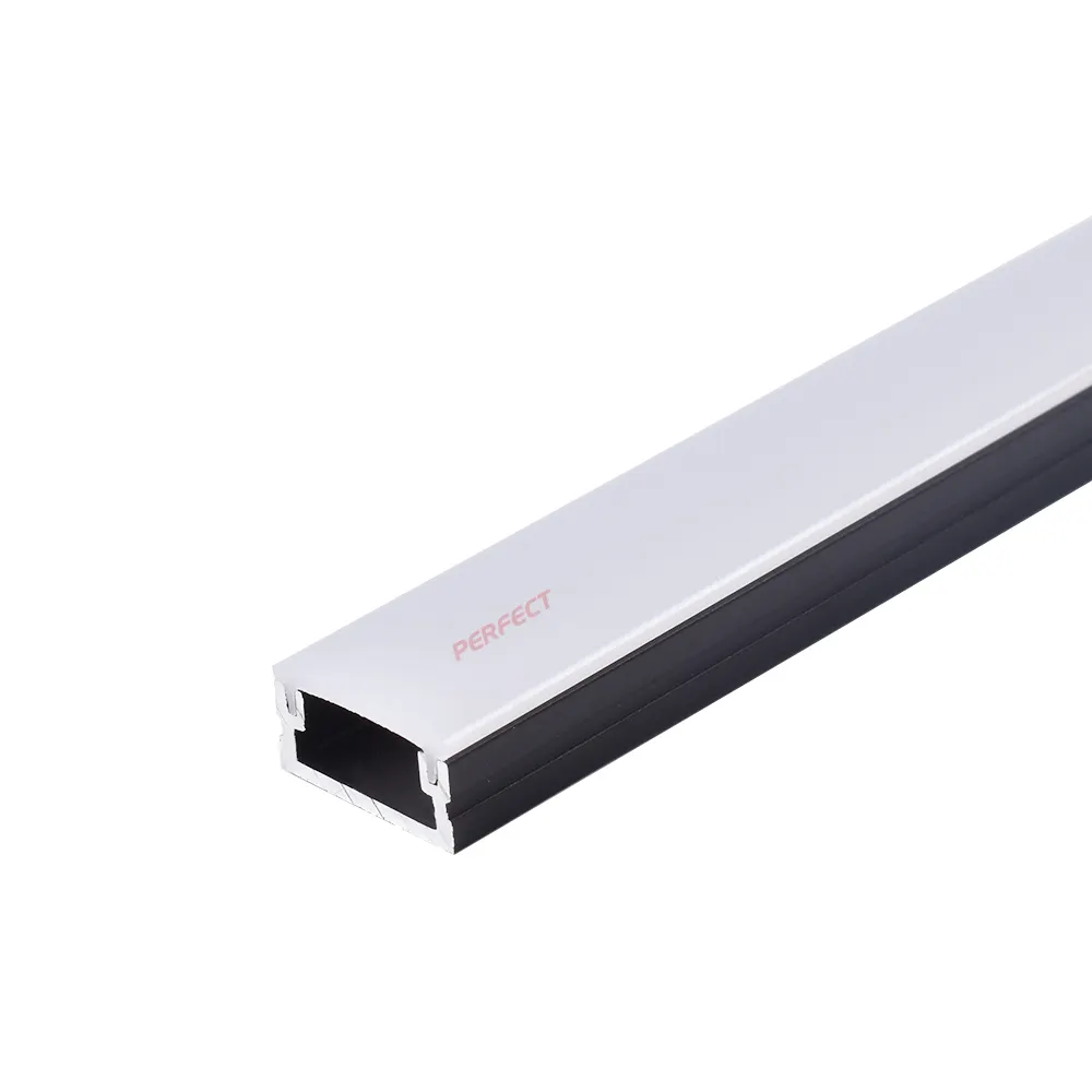 Led Channel 8mm Baseboard Recessed Aluminium Profile For Led Strip 0.5-3 Meter Led Angel Profile Black Led Channel