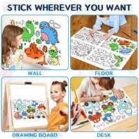 Affiche à colorier personnalisée DIY pour enfants, dessin graffiti avec logo personnalisé pour la peinture et le coloriage 30x300cm