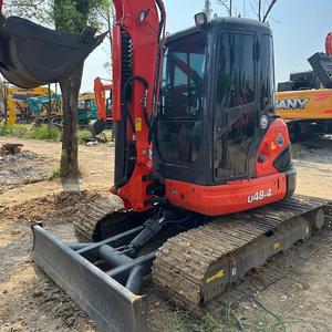 Mini-excavatrice sur chenilles Kubota U48 d'origine japonaise à bas prix, excavatrice agricole d'occasion avec de bonnes performances à vendre - Product Image 1