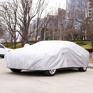 Meilleures ventes : Housse de voiture universelle pliable en polyester 170T, imperméable, anti-poussière, anti-grêle, anti-vent, <span class=keywords><strong>protection</strong></span> UV à 99 % - Product Image 5