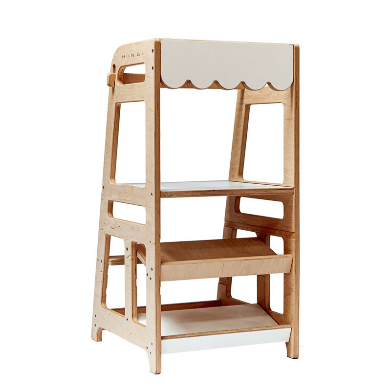 Adjustable Montessori Learning Tower Assistant Tower Kitchen Helper Tower
