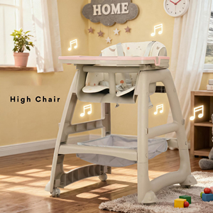 Silla de Comer Premium para Bebés con Bandeja Ajustable y Arnés de Seguridad para Uso Seguro en el Hogar y Restaurantes, Fácil de Limpiar - Product Image 3