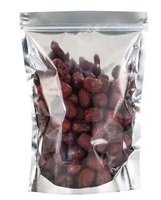 Emballage souple professionnel personnalisable et réutilisable en PE de qualité alimentaire plaqué argent pour sacs debout