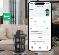 Anti-moustiques solaire intelligent à forte puissance électrique pour une protection stable contre les insectes, à installer dans la cour.