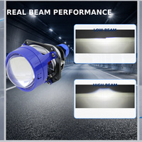 Vente Directe Projecteur de Phare Bi-LED 2,5 Pouces 6 Cœurs 6000K 12V 24V Faisceau Haut et Bas Double Refroidissement Lentille de Rétrofit