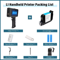 Imprimante jet d'encre portable TIJ 12,7 mm 600 DPI pour le codage par lots, la date d'expiration, les codes QR et le marquage des sacs en papier