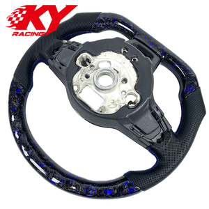 พวงมาลัยกีฬาหุ้มหนังคาร์บอนไฟเบอร์ LED สำหรับรถยนต์ Volkswagen MK7 Golf 7 GTI MK6 GTD R GTS R-Line Tiguan - Product Image 3