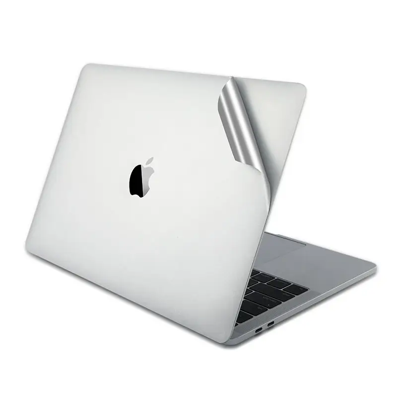 Betterconn Silver Protective Laptop Sticker Waterproof Anti-fingerprint Laptop Body Skin Cover for Mabook Pro16" A2485 13" 15"