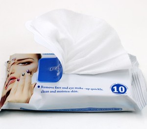 Lingettes démaquillantes 10 pièces sans parfum pour peaux sensibles, nettoyage du visage et des yeux, utilisation quotidienne et en <span class=keywords><strong>voyage</strong></span> - Product Image 4