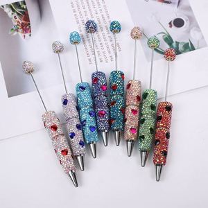 Bolígrafo de Lujo con Cuentas y Diamantes de Imitación para el Día de San Valentín, Diseño de Corazón, Recargable - Product Image 1
