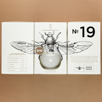 Boîte d'emballage en papier de carton d'emballage d'ampoule à LED imprimée personnalisée pour boîtes de lampe à LED avec fenêtres