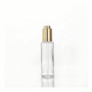 Botella de Vidrio Transparente o Esmerilada con Gotero para Aceites Esenciales, Redonda, de 20 ml, 30 ml, 50 ml, 60 ml, 80 ml, 100 ml, con Tapa de Botón a Presión - Product Image 4