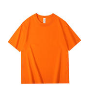 Kaos Pria Borongan Kustom Kasual O-Neck Lengan Pendek 100% Katun Rajut Regular Fit Desain Polos Bernapas 230g