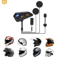 Intercom FreedConn FG 6 Riders Group Intercom pour communication longue distance et partage de musique avec n'importe quelle marque d'intercom Bluetooth pour moto