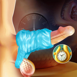 Penis halka gecikme boşalma ile canavar horoz kol silikon horoz genişletici Penis büyütücü ereksiyon geliştirme Penis genişletici - Product Image 3