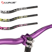 LUNJE 31.8*720/780mm Alliage MTB Vélo Guidon Rise Guidon Cycle Guidon Vélo Guidon Swallow Handle Bar Bike Parts