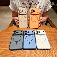Coque de téléphone couleur unie, sensation peau, compatible avec le chargement magnétique, best-seller, pour iPhone 13 14 15 16 17 18 Plus Pro Max