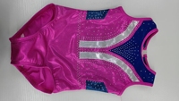 Expédition rapide Justaucorps de gymnastique pour enfants rose et bleu royal Mystique sans manches, articulé, pour l'entraînement et la performance, en Spandex/Nylon