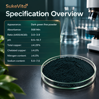 Poudre de Chlorophylline de Cuivre Sodique CAS 11006-34-1, Pigment Vert Naturel de Qualité Alimentaire Soluble dans l'Eau, Vente en Gros