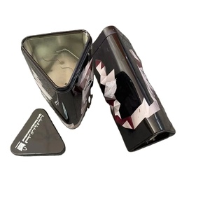 Usine en gros conception personnalisée Triangle boîte en fer blanc emballage pour chocolat bonbons bonbons musique boîte en fer blanc boîte en métal - Product Image 1