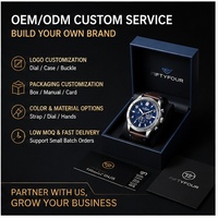 Montre chronographe à quartz pour homme, boîtier en acier inoxydable, verre saphir, bracelet en cuir, lumineuse, étanche, montre de business, vente en gros