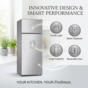 Réfrigérateur-congélateur double porte 325L à commande électronique, sans givre, avec <span class=keywords><strong>distributeur</strong></span> d'<span class=keywords><strong>eau</strong></span> et commandes tactiles, pour la maison - Product Image 3