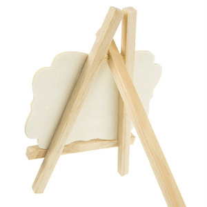 Mini Pizarra de Madera de Doble Cara Borrable, Letreros con Forma Irregular de Casa, Flor, Ola, Número de Mesa, <span class=keywords><strong>para</strong></span> Cafetería, Boda - Product Image 6