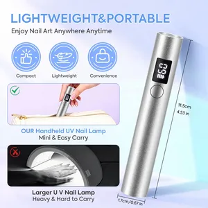 Sèche-ongles portable UV LED, lampe à ongles rechargeable par USB, mini lampe torche stylo pour sécher le gel - Product Image 6