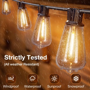 Giardino esterno LED luci stringa a prova di intemperie solare <span class=keywords><strong>tenda</strong></span> di illuminazione telecomando infrangibile lampada per le vacanze di illuminazione decorativa - Product Image 4