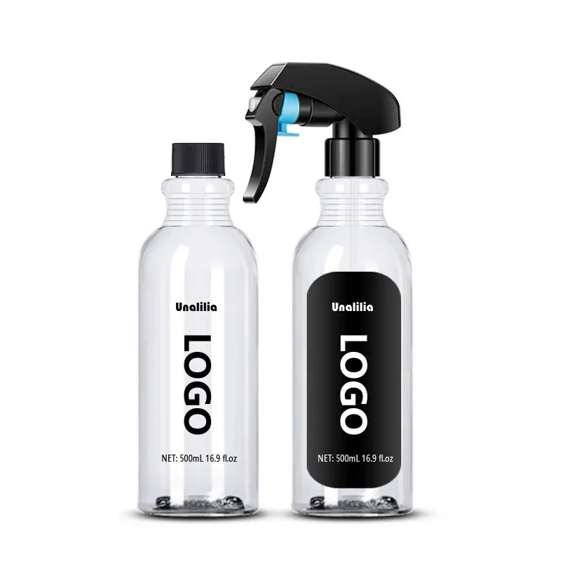 ディッシュソープ洗剤カークレンザー用500ml16oz透明PETプラスチックラウンドトリガースプレーボトル