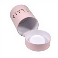 Boîte d'emballage en tube de papier de luxe biodégradable et recyclable avec logo imprimé personnalisé pour crème pour le visage, parfum, mascara