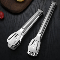 Gadget de cuisine domestique en acier inoxydable 304, pinces alimentaires, pinces à Steak pour barbecue