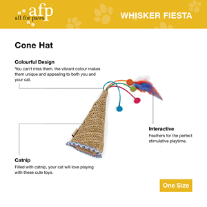 Juguete <span class=keywords><strong>para</strong></span> Gatos de Rafia Sintética Duradera de la Serie AFP Whisker Fiesta, <span class=keywords><strong>Relleno</strong></span> con Catnip, Juguete Interactivo <span class=keywords><strong>para</strong></span> Gatos, Árbol <span class=keywords><strong>para</strong></span> Gatos de Sisal y Caja de Caza - Product Image 2