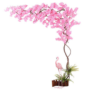 Decoración de Jardín para Bodas, Fondo de Pared con Ramas de Flores Colgantes, Árbol de Sakura Artificial, Flor de Cerezo - Product Image 5