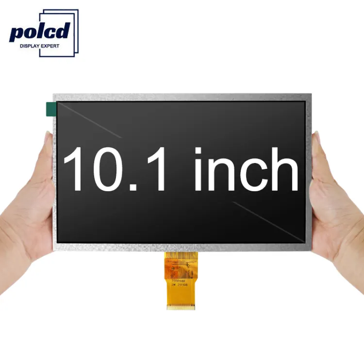 Polcd 10.1 inch TFT LCD Module 1024x600 RGB 24bit 50 pin 6 o'clock LCM LCD Screen for pad