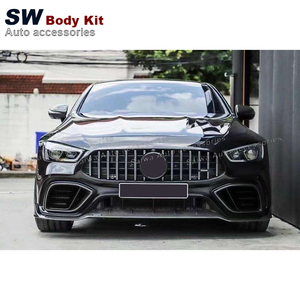 Kit de Carrocería de Fibra de Carbono para <span class=keywords><strong>Mercedes</strong></span> <span class=keywords><strong>Benz</strong></span> AMG <span class=keywords><strong>GT</strong></span> <span class=keywords><strong>63</strong></span> <span class=keywords><strong>S</strong></span> 4MATIC+ 4 Puertas X290 2018, Alerón Delantero, Rejillas de Ventilación, Difusor Trasero con Puntas - Product Image 2