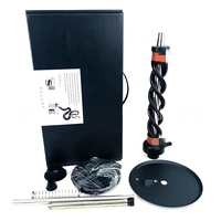 Chicha spirale de luxe originale en forme de serpent, ensemble de narguilé haut de gamme, portable pour l'extérieur, voyage en voiture, fumer à la plage, camping, jardin, fumer chicha